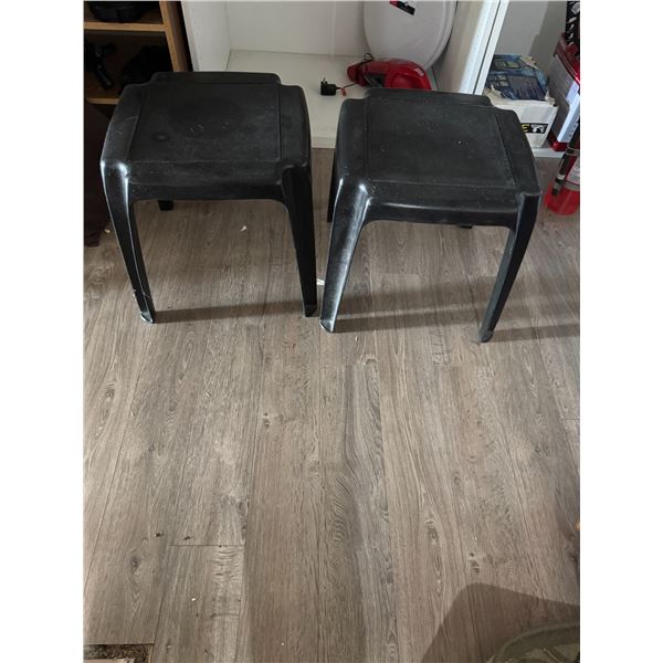 2 patio tables