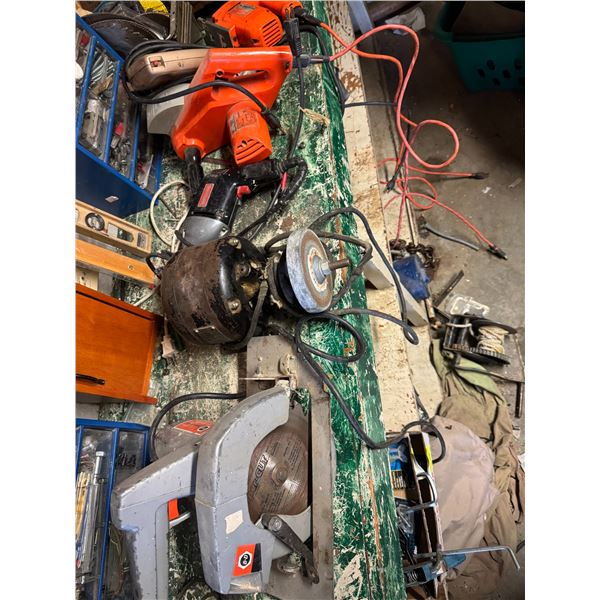 Assorted corded tools