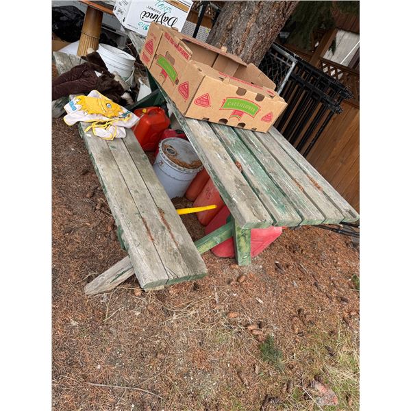 Picnic table one bench