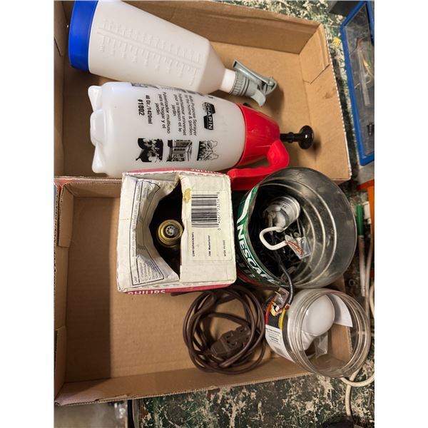 Sprayers, screws bulbs, etc.