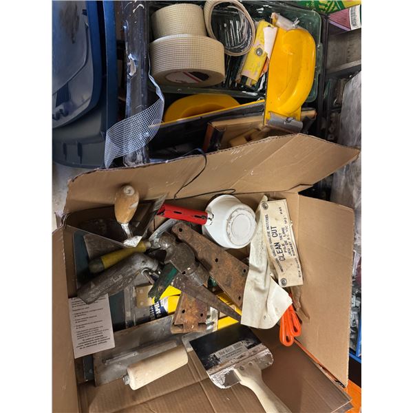 Assorted finishing tools, etc.