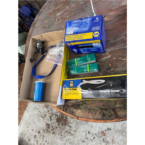 Light, transfer pump etc