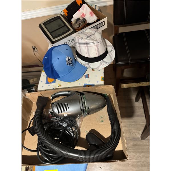 Hats, vacuum, and miscellaneous