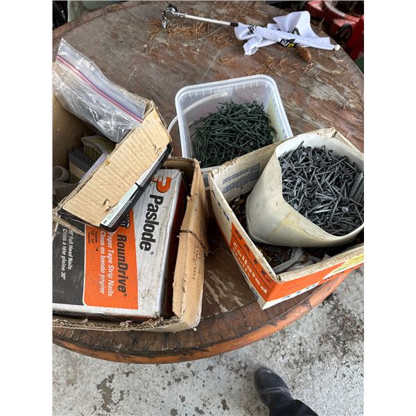 Fasteners nails and screws