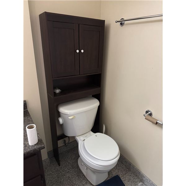 Over the toilet shelf