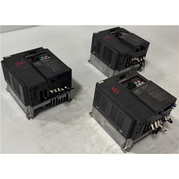(3) Mitsubishi #FR-E740-0.75K Inverters