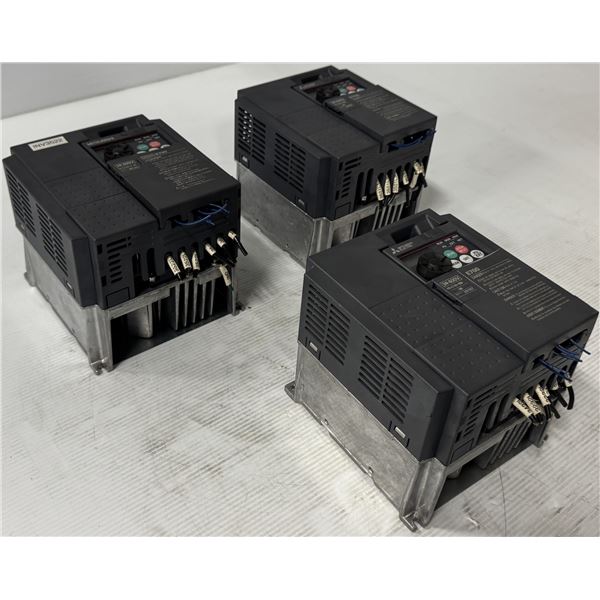 (3) Mitsubishi #FR-E70-060-NA Inverters