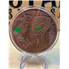 Image 1 : Lot 6-1) 5 oz Glow-in-the-Dark Alien Copper Round