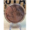 Image 3 : Lot 6-1) 5 oz Glow-in-the-Dark Alien Copper Round
