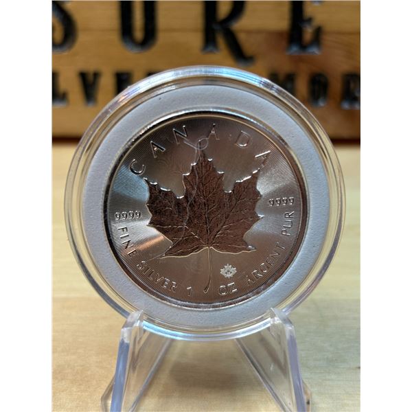 Lot 23-1) 1 oz Canadian Maple 2023 Silver coin