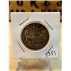 Image 1 : Lot 83-1) 50c Canadian coin 1951