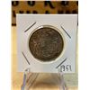 Image 1 : Lot 88-1) 50c Canadian coin 1951