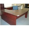 Image 1 : Mahogany  L-Shaped Computer Desk