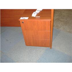 Cherry 2-drawer Mobile Pedestal