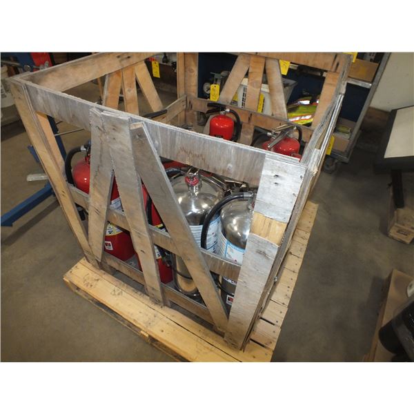 Crate Of Fire Extinguisher's