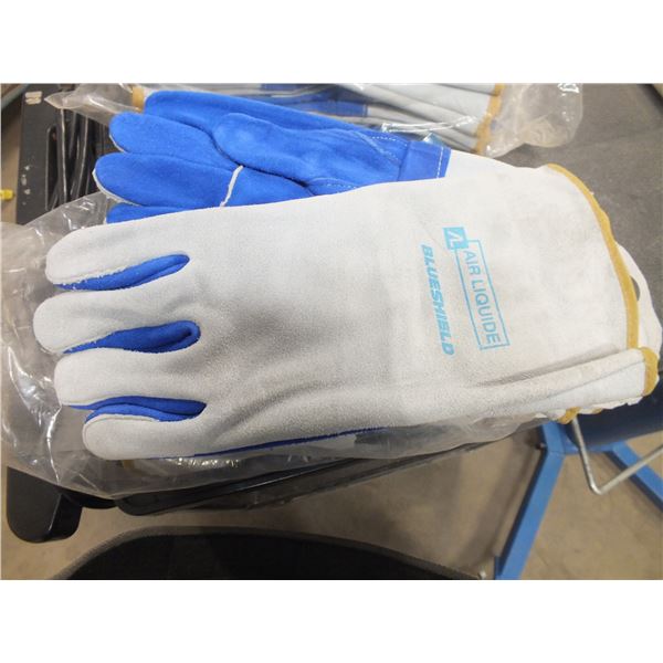 5 Pairs Of Blue Shield Welding Gloves