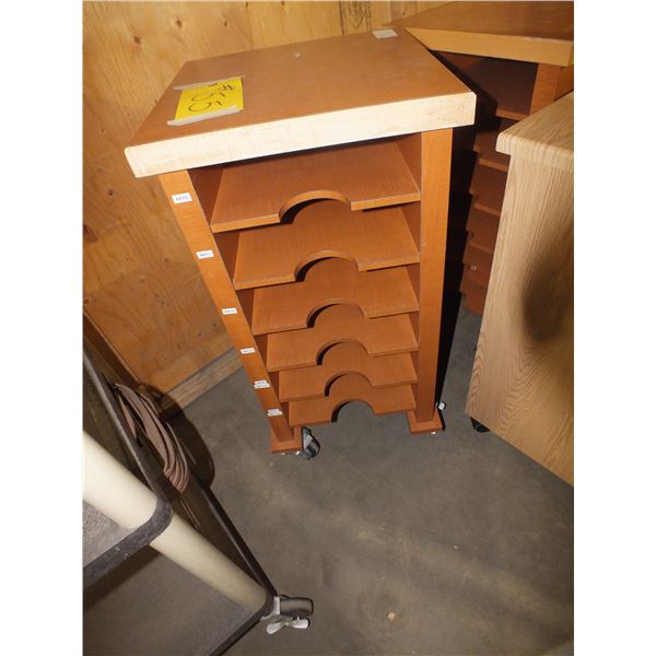 3 Wooden File Organizers