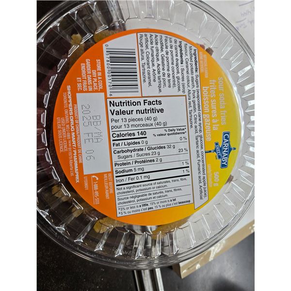 1 Case Of Soda Fries "Candy"