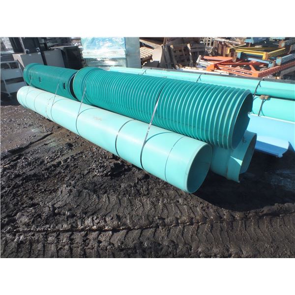 40 pcs Of Assorted Pvc Sewer & Water Pipe