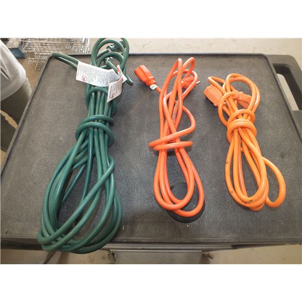 3 Small Extension Cords