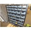 Image 1 : 36 Parts Bin Rack w/ Contents