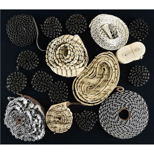 LOT OF VARIED MG BELTS & LINKS.