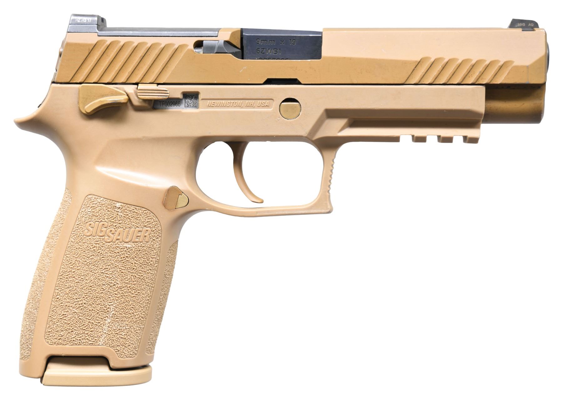 US ARMY ISSUED SIG M17 SEMI AUTO PISTOL.