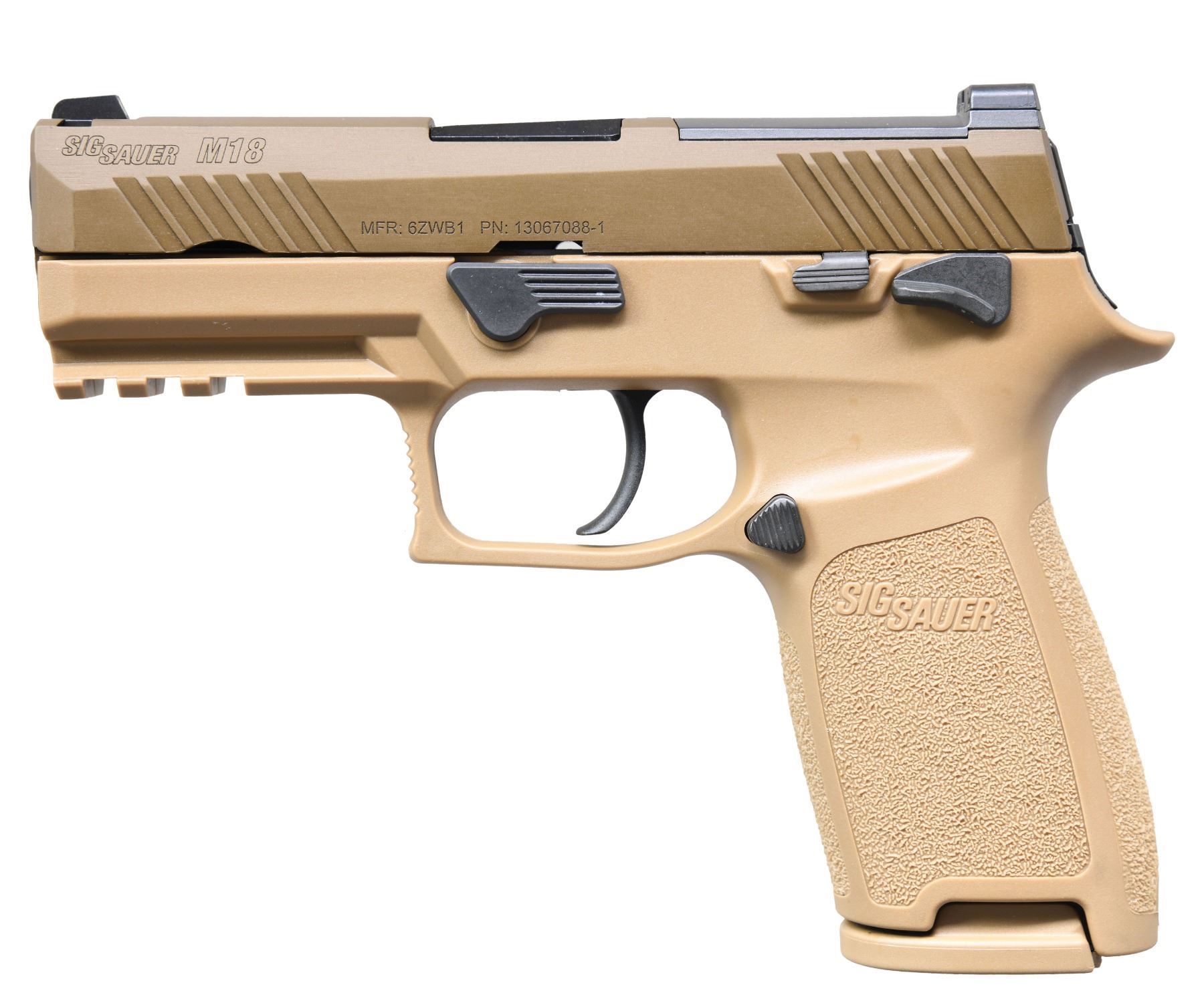M18 US MILITARY OVERRUN SIG M18 SEMI AUTO PISTOL.