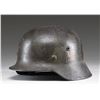 Image 2 : WWII GERMAN M1940 HELMET WITH PAINTED SHIELD