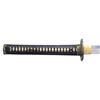 Image 3 : JAPANESE KATANA WITH BLACK AND GOLD MOUNTS.