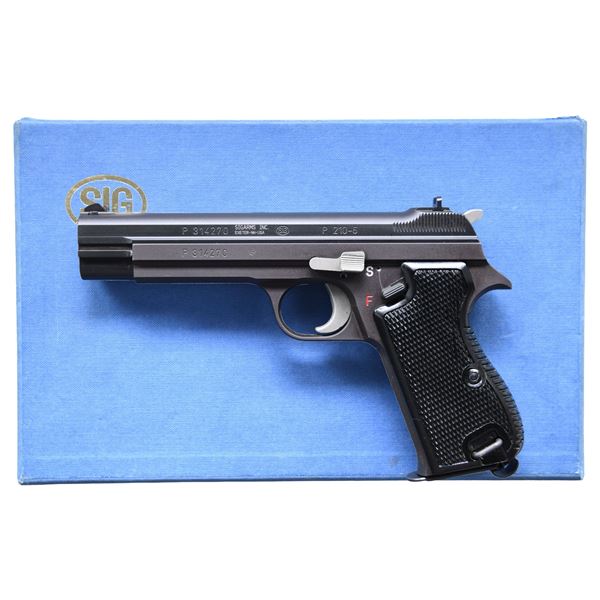 SIG ARMS P210-6 SEMI AUTO PISTOL.