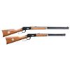Image 1 : PAIR OF WINCHESTER 94 BUFFALO COMMEMORATIVE LEVER