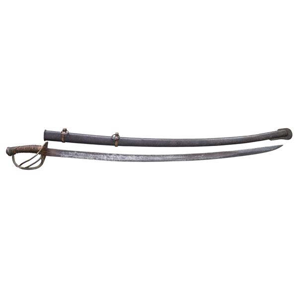 CONFEDERATE CAVALRY SABER AND SCABBARD