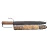Image 1 : MASSIVE CONFEDERATE D-GUARD BOWIE & WOOD SHEATH.