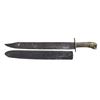Image 2 : LARGE CONFEDERATE SIDE KNIFE.