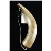 Image 2 : ATTRACTIVE 1861 PATRIOTIC CARVED POWDER HORN.
