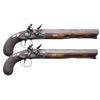 Image 1 : GOOD PAIR OF JOSEPH MANTON FULL STOCK FLINTLOCK