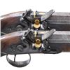 Image 2 : GOOD PAIR OF JOSEPH MANTON FULL STOCK FLINTLOCK