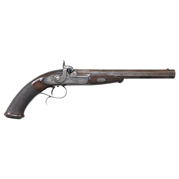 J.E. EVANS PERCUSSION TARGET PISTOL.