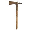 Image 2 : LARGE BRASS-HEADED PIPE TOMAHAWK.
