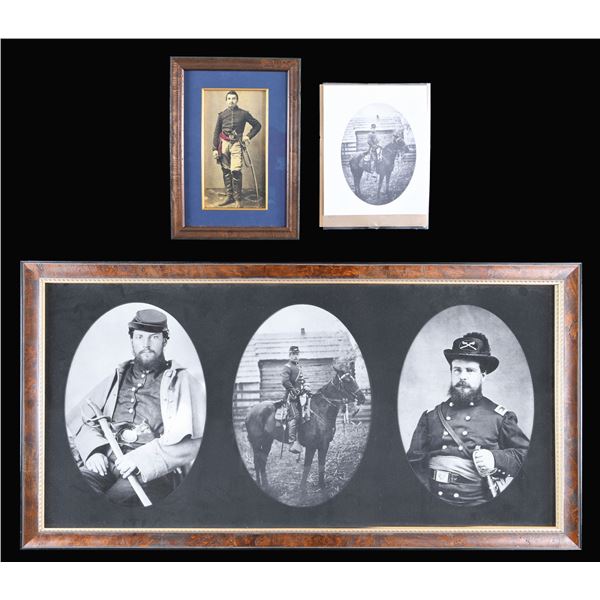 3 FRAMED CIVIL WAR ERA PHOTOGRAPHS