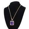 Image 1 : STUNNING 14K GOLD, AMETHYST, SAPPHIRE & DIAMOND