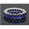 Image 1 : LOVELY 14K WHITE GOLD SAPPHIRE RING.