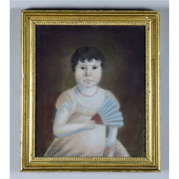 PASTEL PORTRAIT OF SARA MERRY.