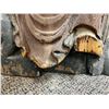 Image 16 : LARGE CHINESE CARVED WOOD STATUE.