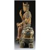 Image 3 : LARGE CHINESE CARVED WOOD STATUE.