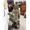 Image 12 : LARGE CHINESE CARVED WOOD STATUE OF SEATED