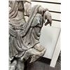 Image 14 : LARGE CHINESE CARVED WOOD STATUE OF SEATED
