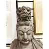 Image 6 : LARGE CHINESE CARVED WOOD STATUE OF SEATED