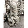 Image 9 : LARGE CHINESE CARVED WOOD STATUE OF SEATED